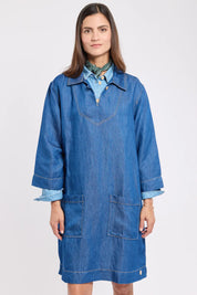 Armor Lux - Heritage denim dress - lyocell and linen
