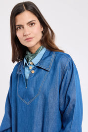 Armor Lux - Heritage denim dress - lyocell and linen