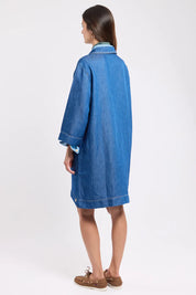 Armor Lux - Heritage denim dress - lyocell and linen