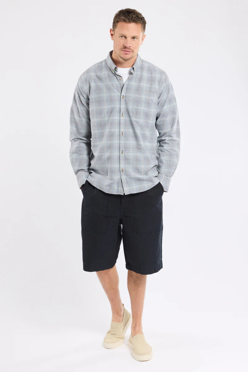 Armor Lux - Straight cut shirt - cotton and linen