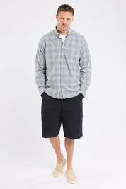 Armor Lux - Straight cut shirt - cotton and linen