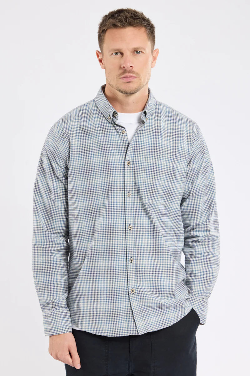 Armor Lux - Straight cut shirt - cotton and linen