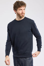 Armor Lux Round neck sweater Carantec cotton - Navy