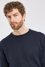 Armor Lux Round neck sweater Carantec cotton - Navy