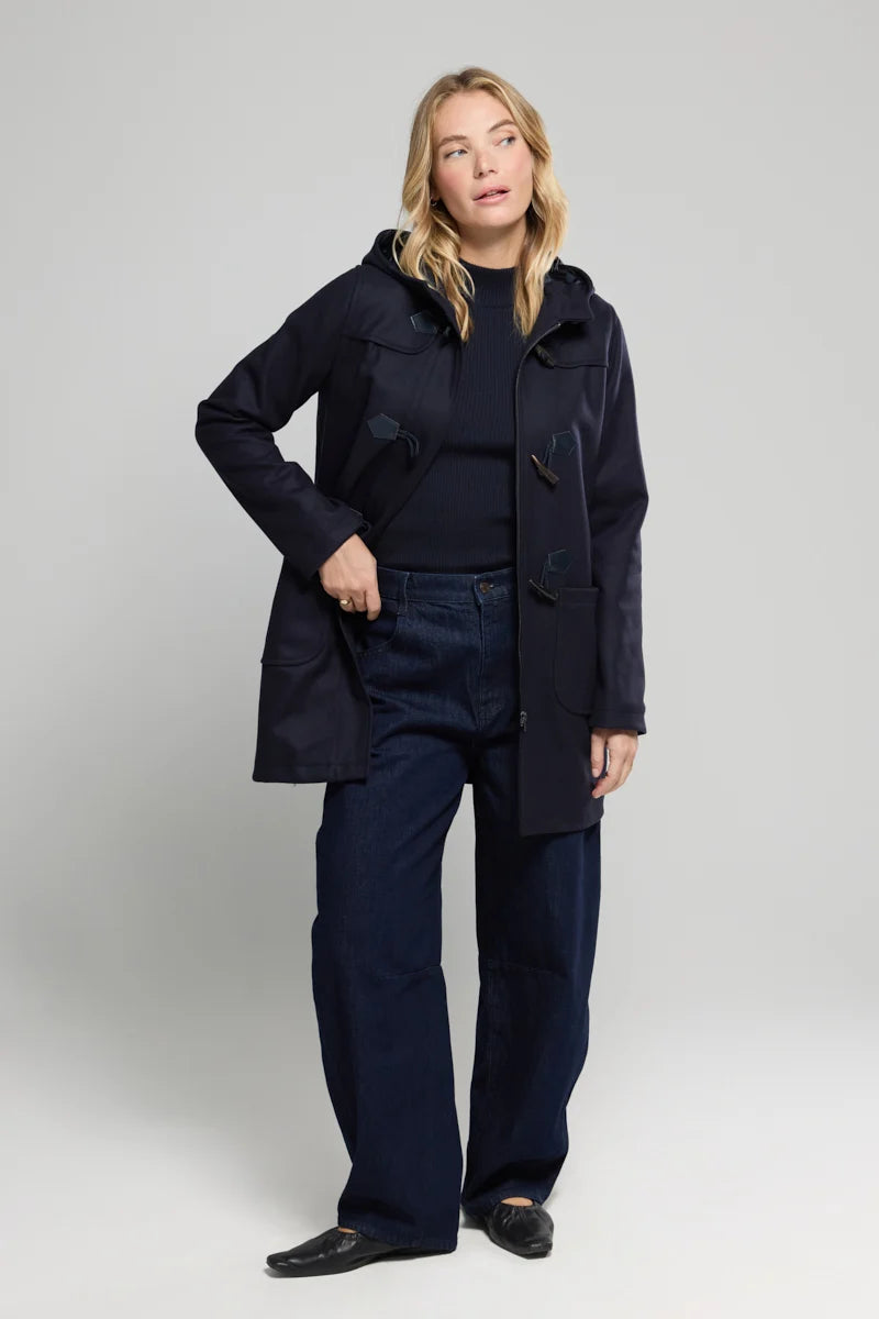 Armor Lux Concarneau Duffle Coat  wool blend - Navy