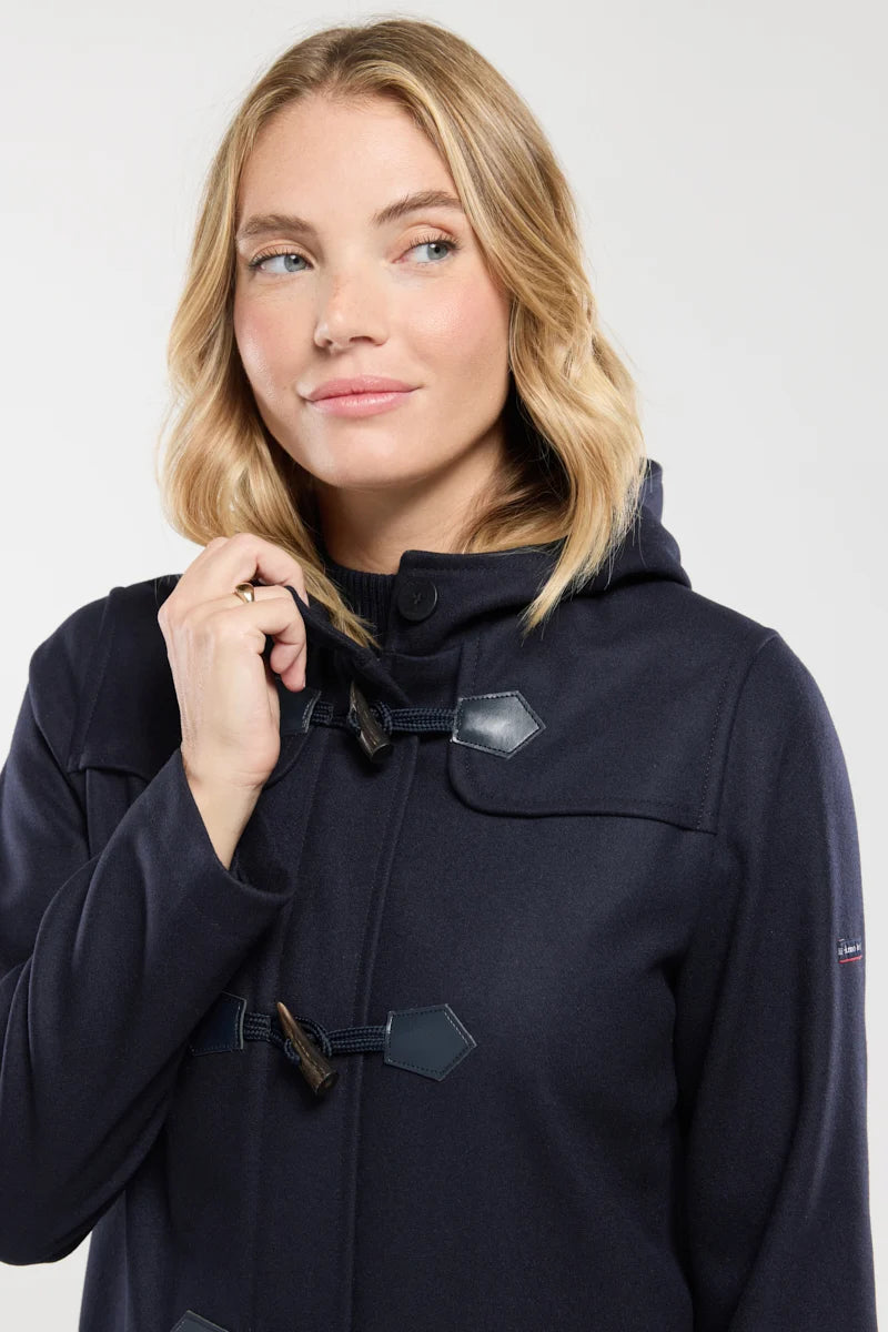 Armor Lux Concarneau Duffle Coat  wool blend - Navy
