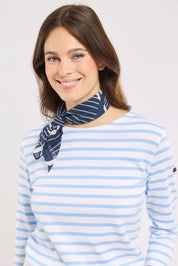 Héritage Breton T-Shirt - Blå og Hvid