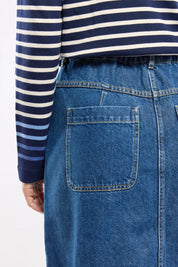 Armor Lux Long denim skirt - cotton Jean Clair