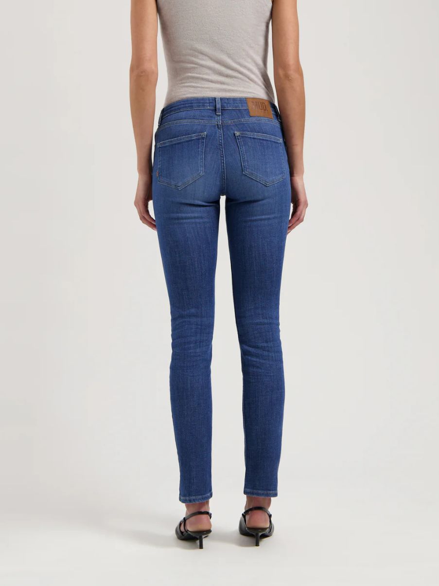 Mud Jeans Faye Low Slim - Stone Indigo