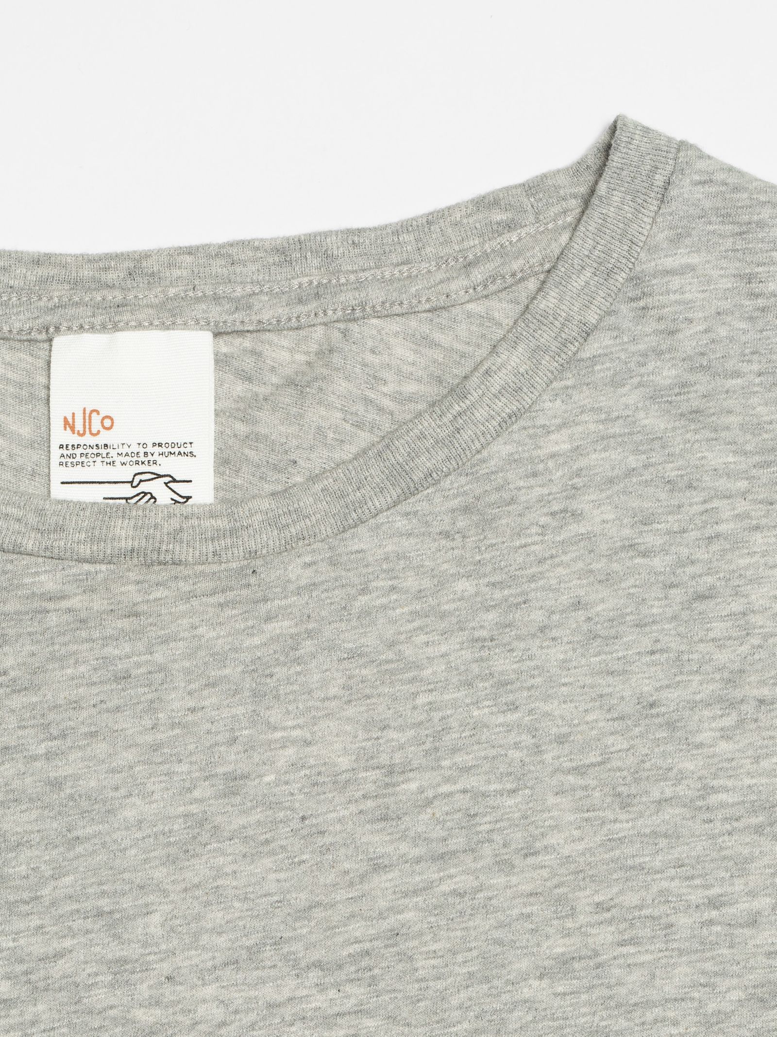 Nudie Jeans Roffe Melange T-Shirt Greymelange