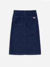 Nudie Jeans Boel Painter Denim Skirt Dark Blue