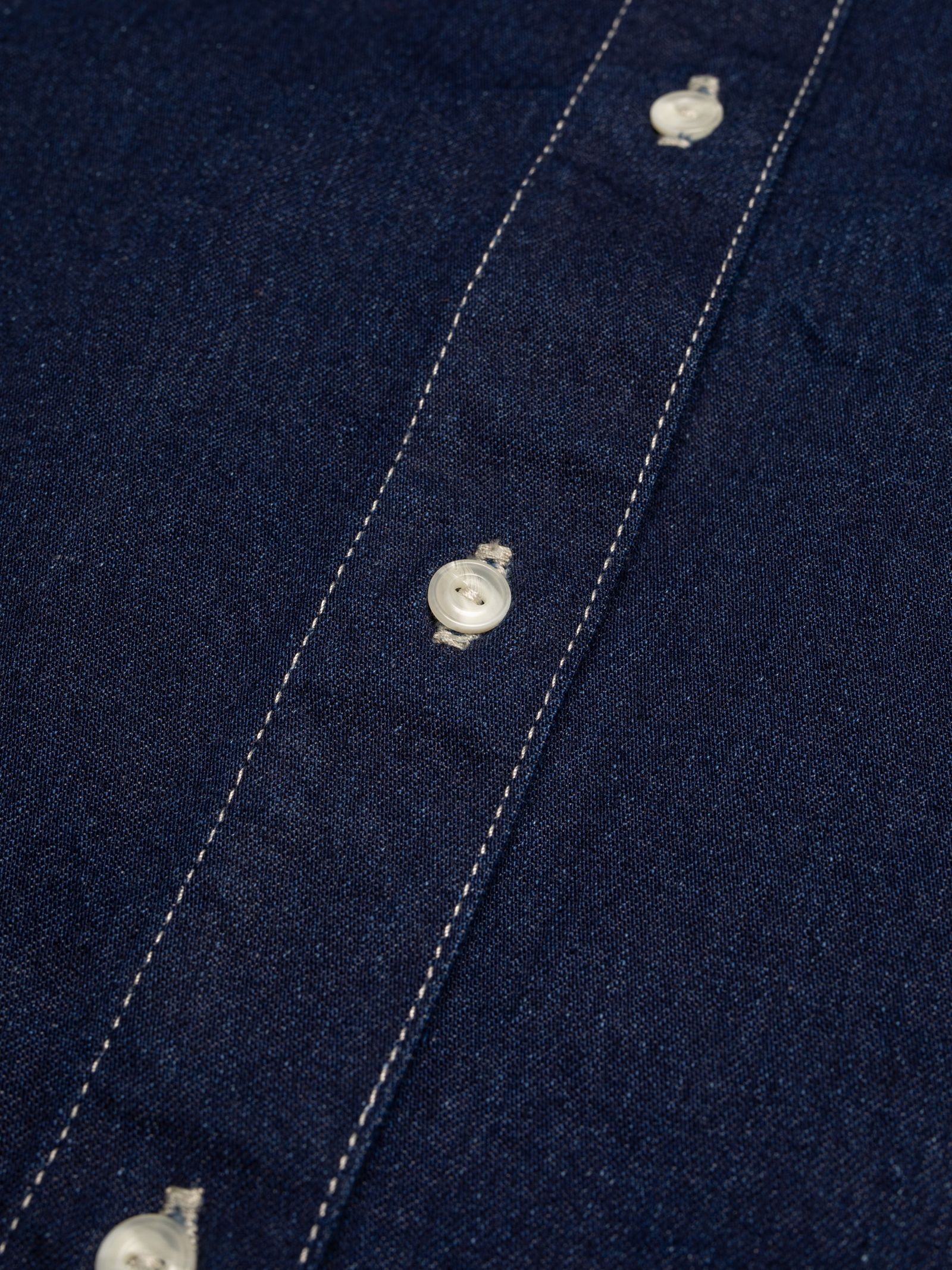 Nudie Jeans Lina Painter Denim Shirt Dark Blue