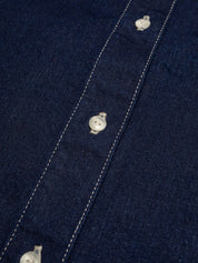 Nudie Jeans Lina Painter Denim Shirt Dark Blue