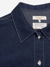Nudie Jeans Lina Painter Denim Shirt Dark Blue