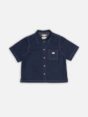 Nudie Jeans Lina Painter Denim Shirt Dark Blue