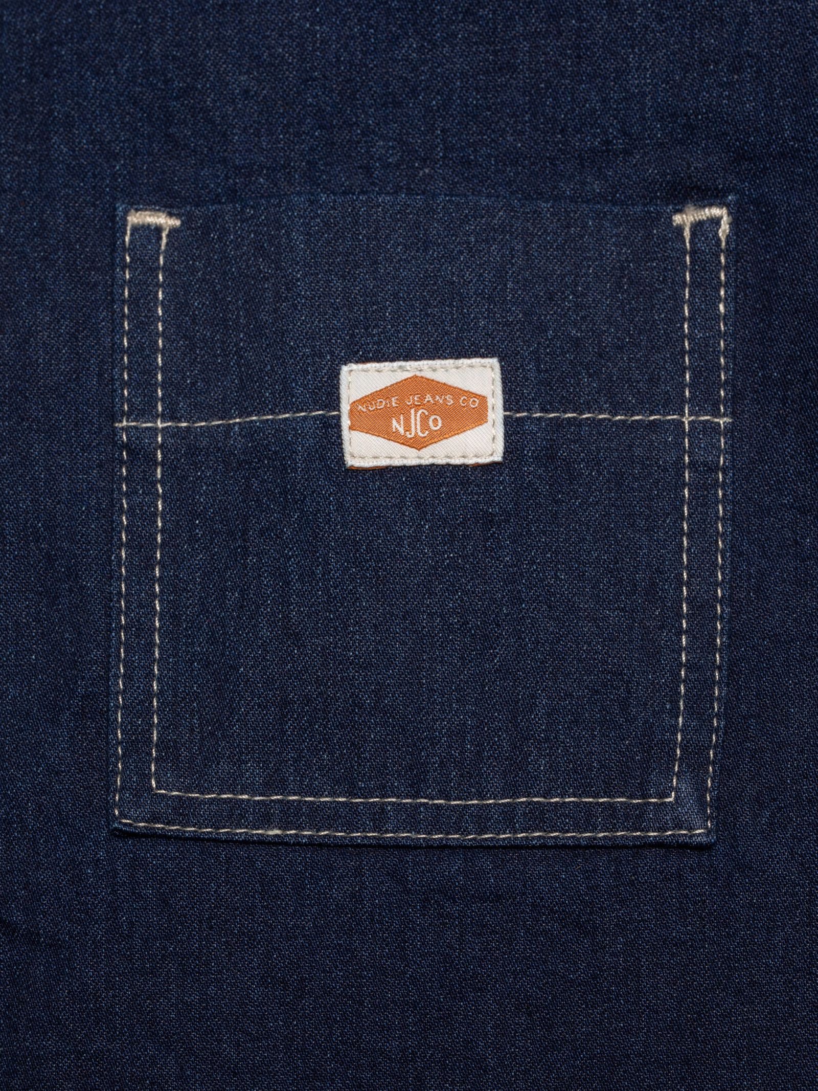 Nudie Jeans Lina Painter Denim Shirt Dark Blue