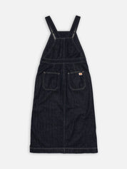 Nudie Jeans Malwa Workwear Denim Dress Dark Blue