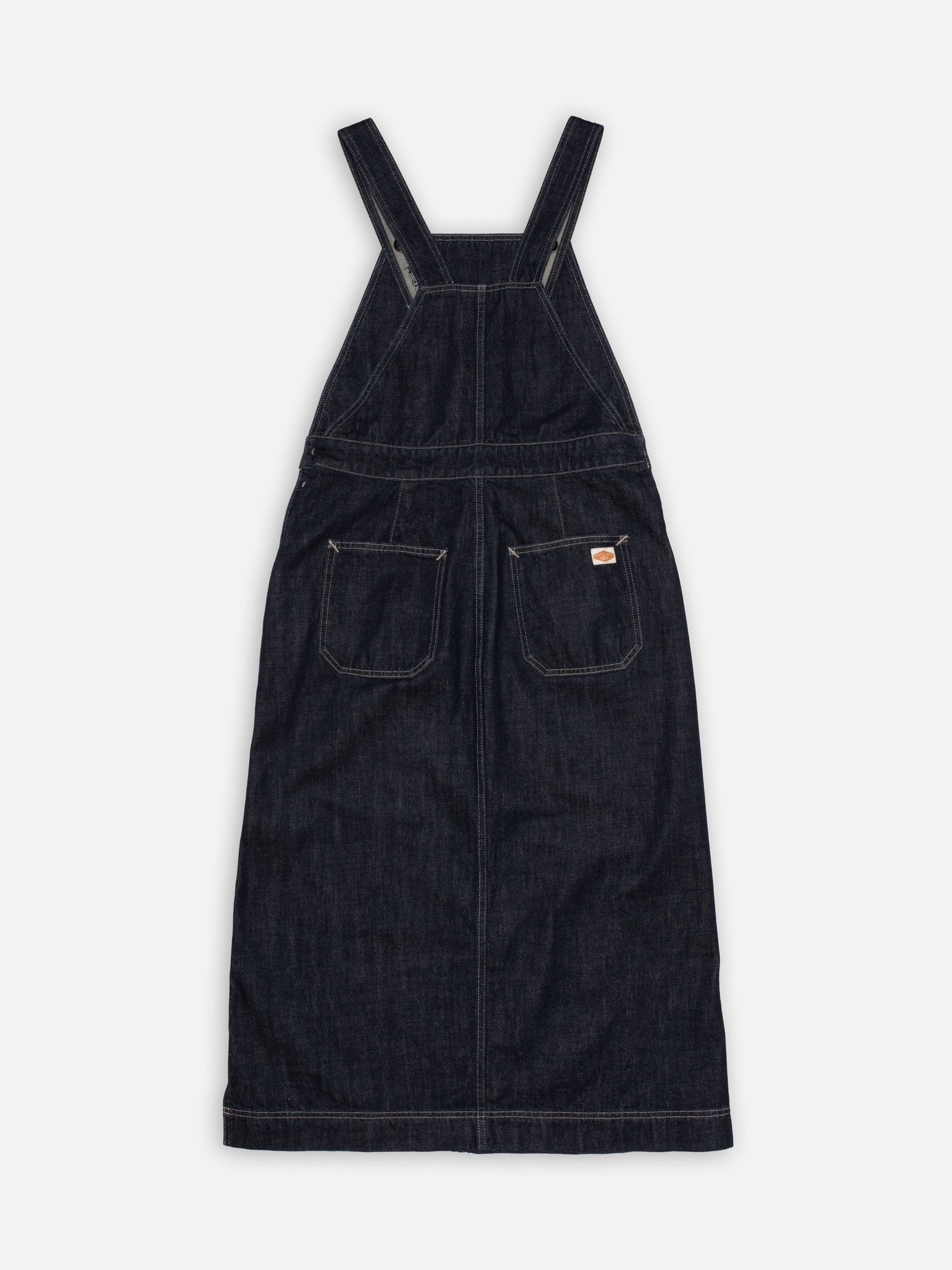 Nudie Jeans Malwa Workwear Denim Dress Dark Blue