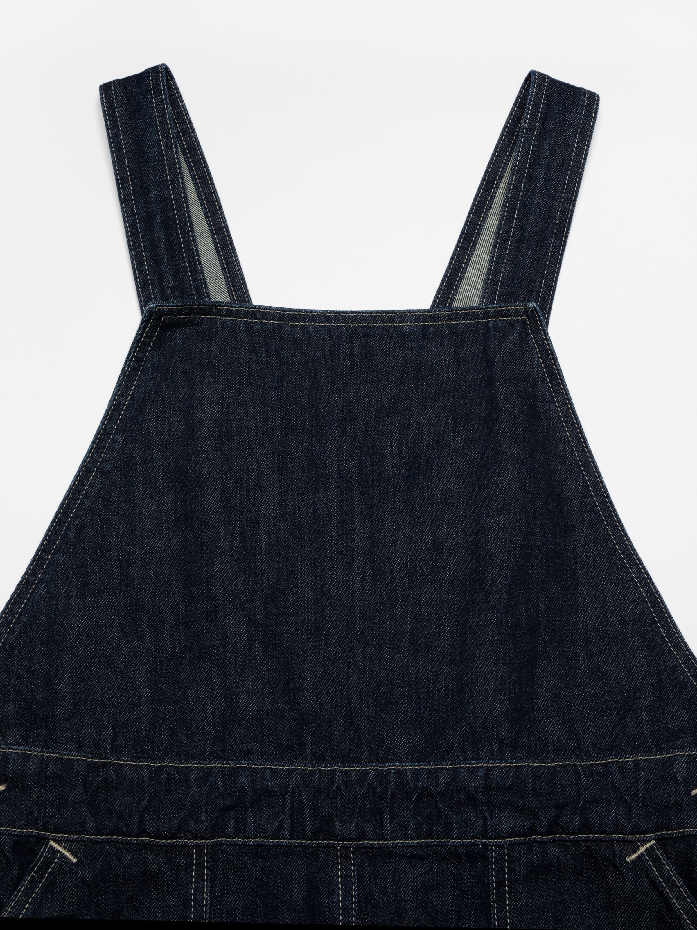 Nudie Jeans Malwa Workwear Denim Dress Dark Blue