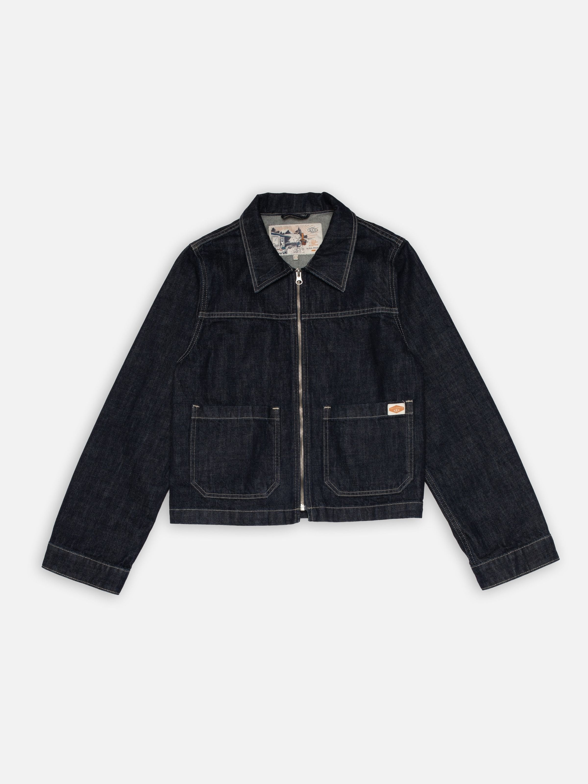 Nudie Jeans Anja Workwear Denim Jacket – Dark Blue