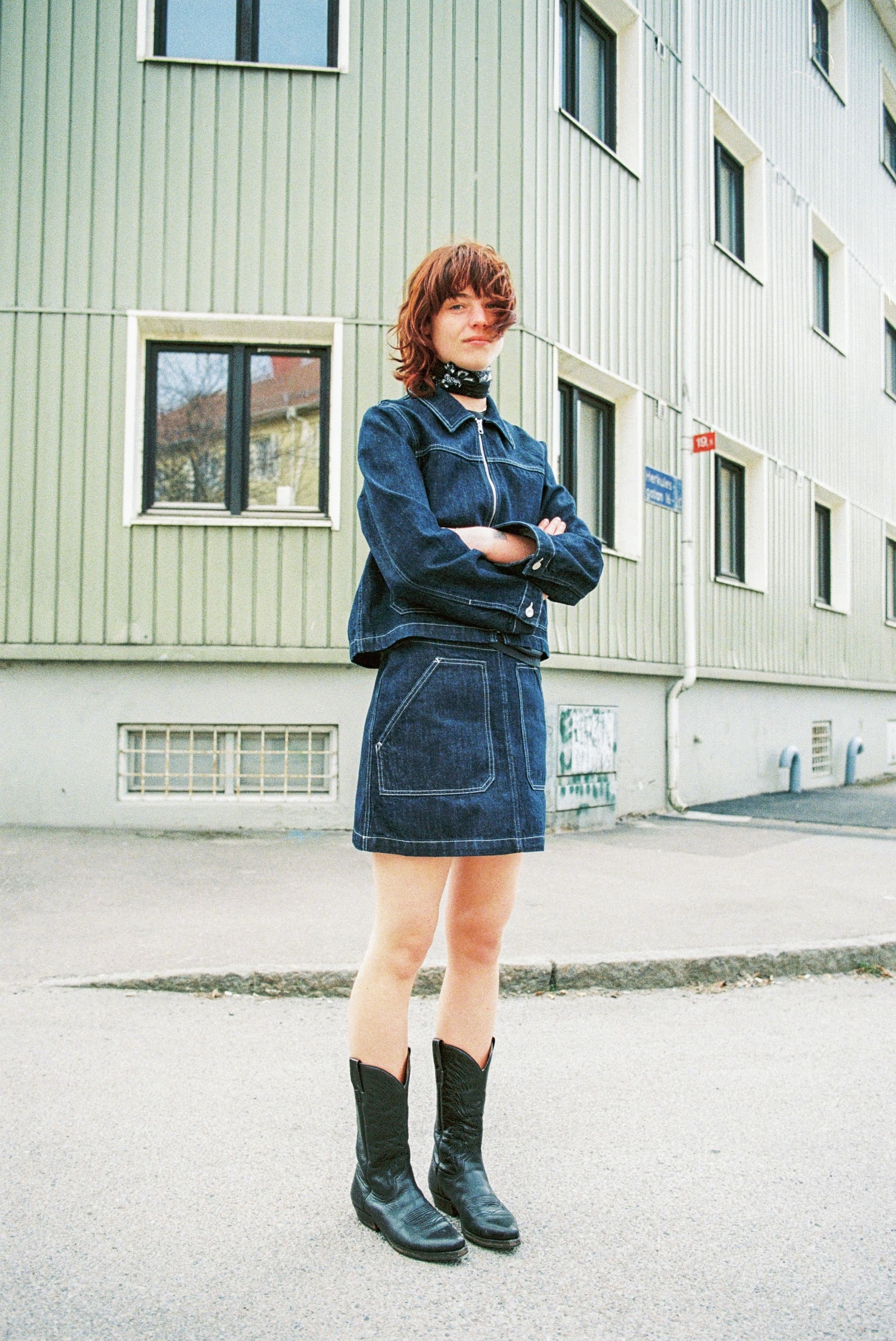 Nudie Jeans Anja Workwear Denim Jacket – Dark Blue