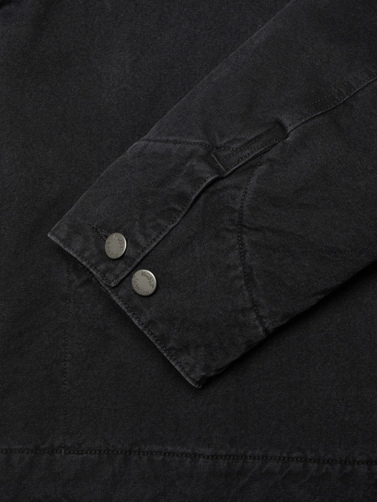 Nudie Jeans Blake Zip Jacket Duck Canvas Black