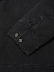 Nudie Jeans Blake Zip Jacket Duck Canvas Black