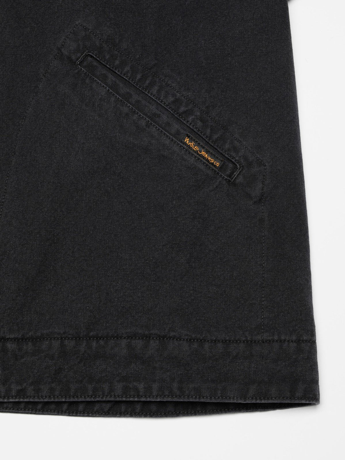 Nudie Jeans Blake Zip Jacket Duck Canvas Black