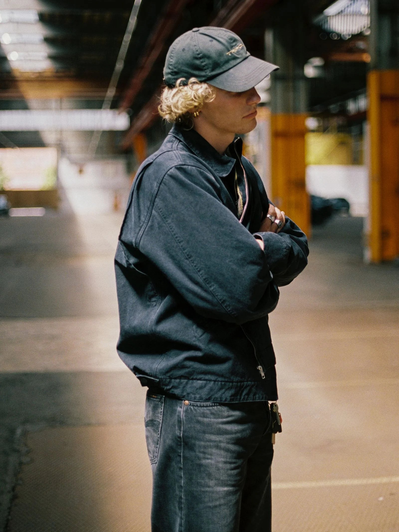 Nudie Jeans Blake Zip Jacket Duck Canvas Black