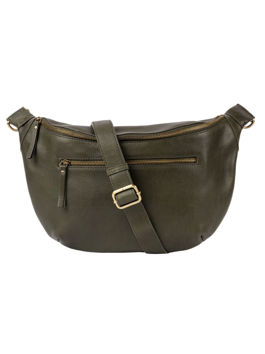 O My Bag Drew Maxi bæltetaske Dark Olive