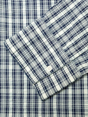 Nudie Jeans - Jutta Shirt Indigo Seersucker Blue/Offwhite