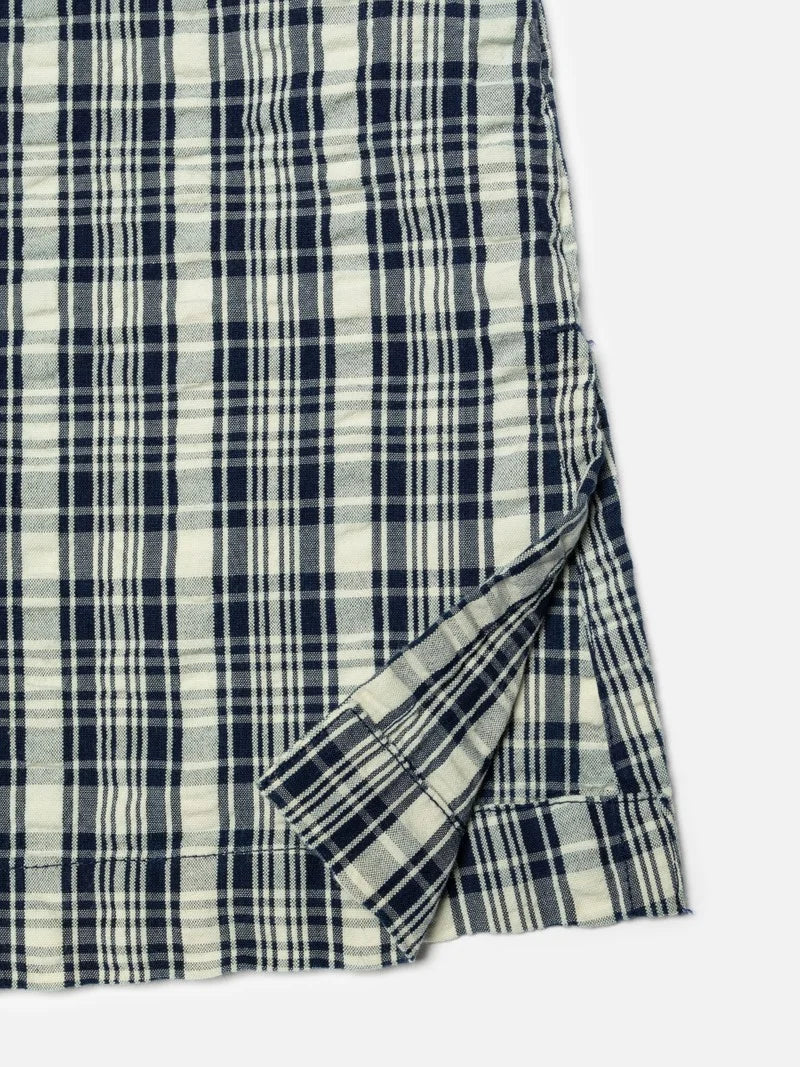 Nudie Jeans - Ronja Dress Indigo Seersucker Blue/Offwhite