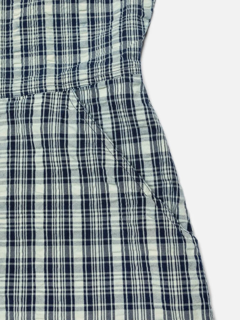 Nudie Jeans - Ronja Dress Indigo Seersucker Blue/Offwhite