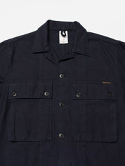 Nudie Jeans Nino Shirt Back Sateen Indigo
