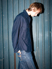 Nudie Jeans Nino Shirt Back Sateen Indigo