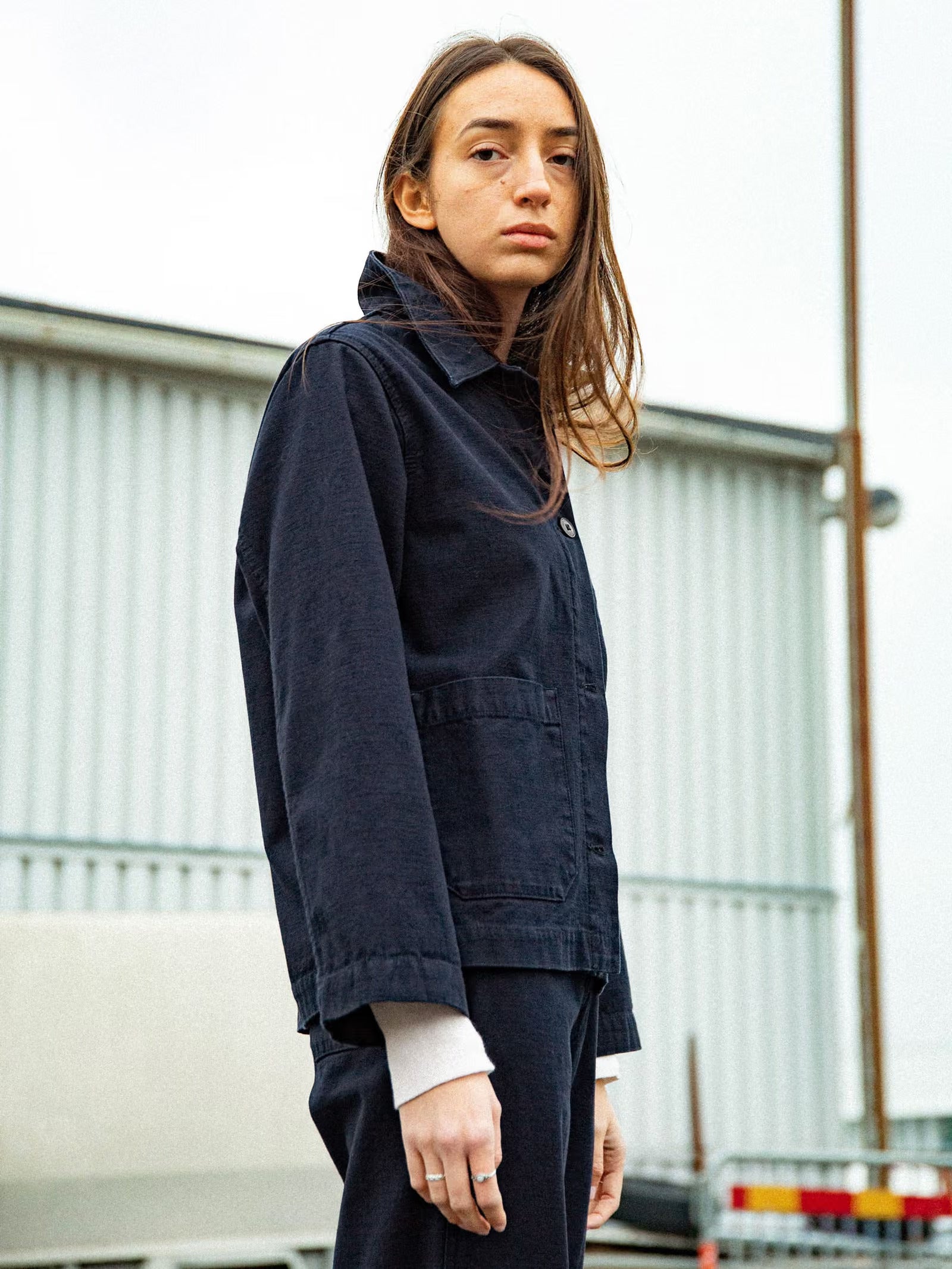 Nudie Jeans Lovis Jacket Back Sateen Indigo
