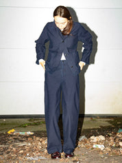 Nudie Jeans Lovis Jacket Back Sateen Indigo