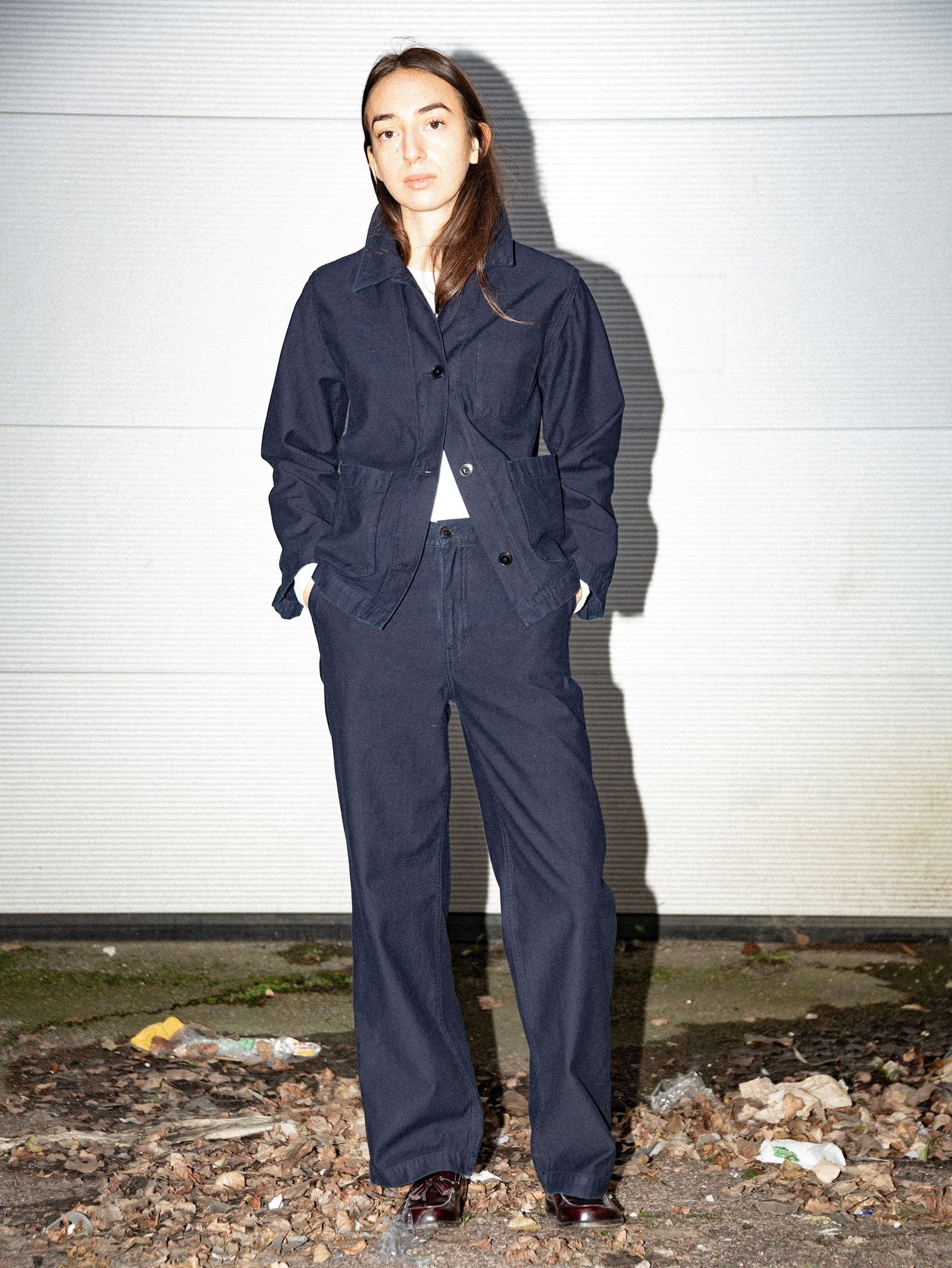 Nudie Jeans Lovis Jacket Back Sateen Indigo