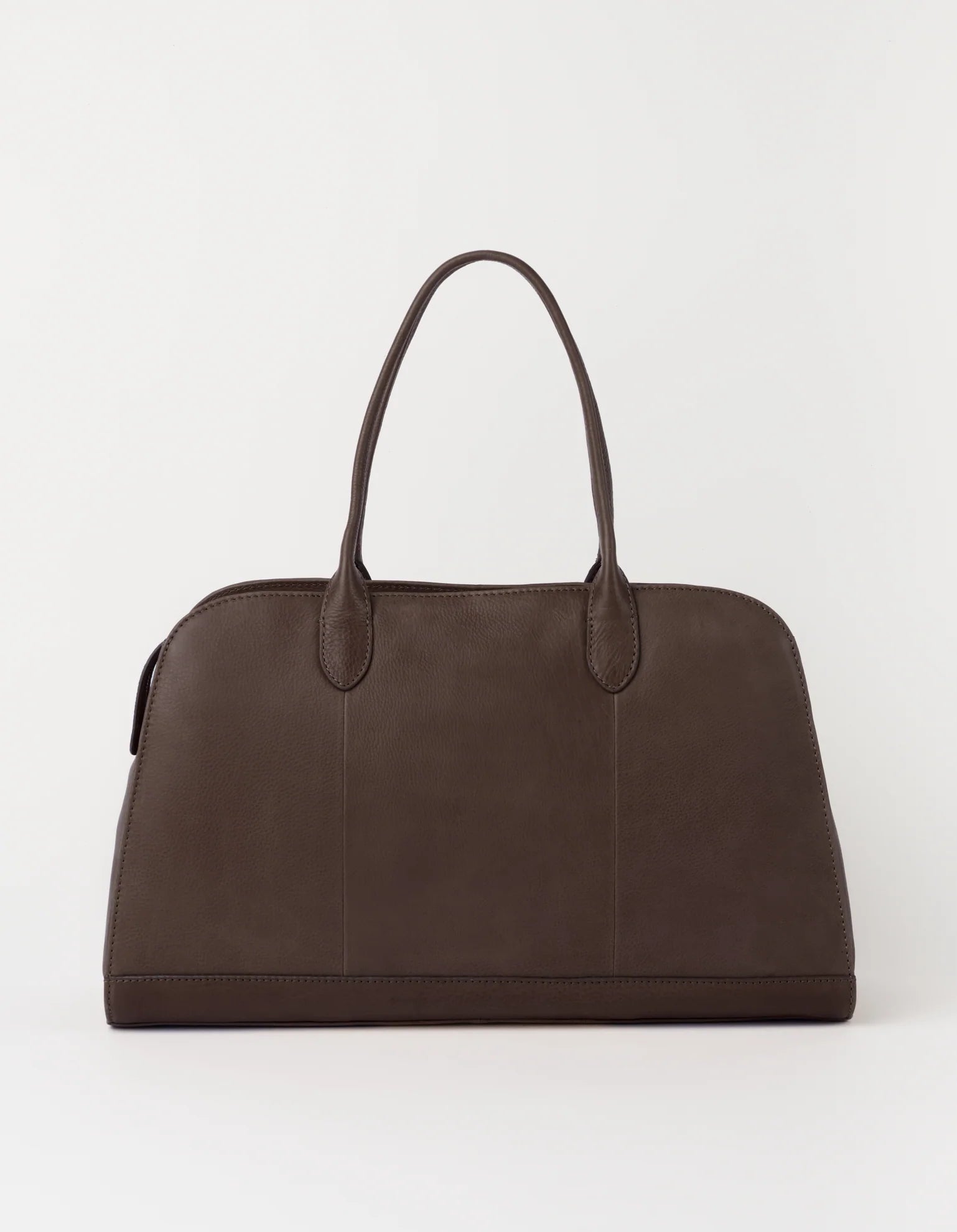 O MY BAG Alma 13/14" Soft Grain Leather - Chocolate