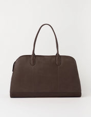 O MY BAG Alma 13/14" Soft Grain Leather - Chocolate