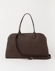 O MY BAG Alma 13/14" Soft Grain Leather - Chocolate