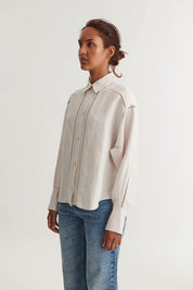 Basic Apparel - Arina LS Shirt - Moonbeam