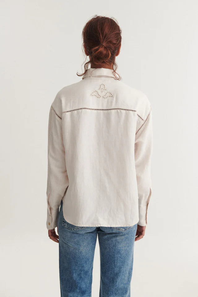 Basic Apparel - Arina LS Shirt - Moonbeam