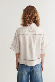Basic Apparel - Arina SS Shirt - Moonbeam