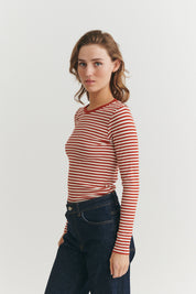 Ludmilla LS Tee - Roibus / whisper white