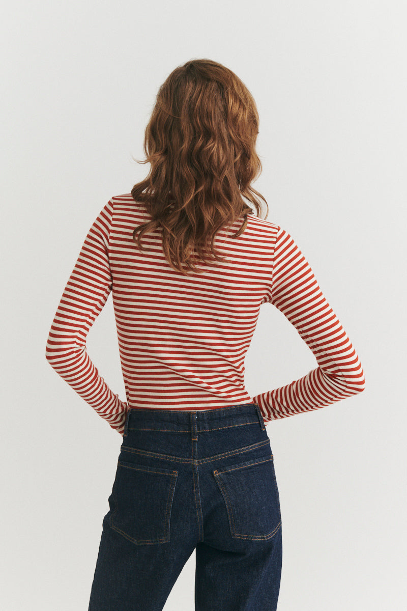 Ludmilla LS Tee - Roibus / whisper white