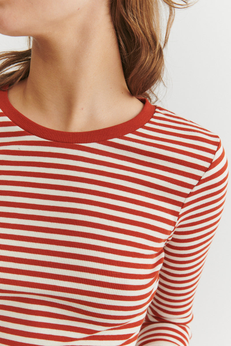 Ludmilla LS Tee - Roibus / whisper white