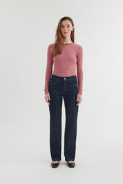 Ludmilla LS Tee - Cashmere rose / nuthatch
