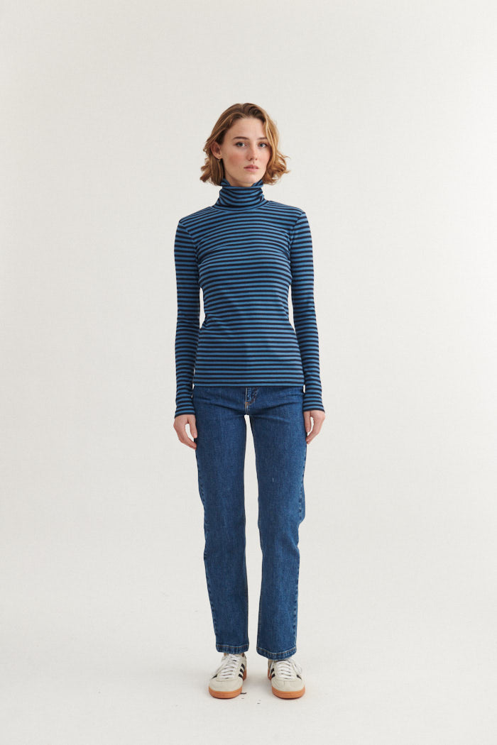 Basic Apparel - Ludmilla High-neck - Copen blue / sky captain