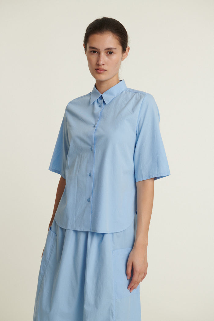Basic Apparel Silje SS Shirt Frozen fjord